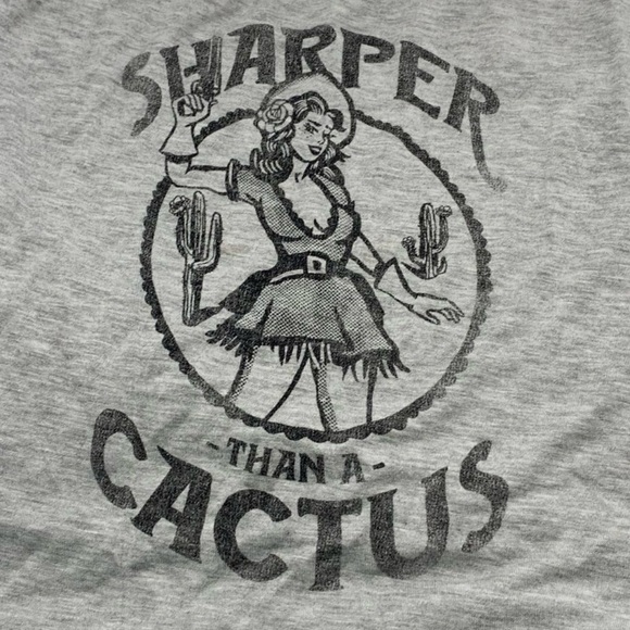 Miranda Lambert Idyllwind “Sharper Than a Cactus” Graphic Tee Gray Size XL - Picture 6 of 10